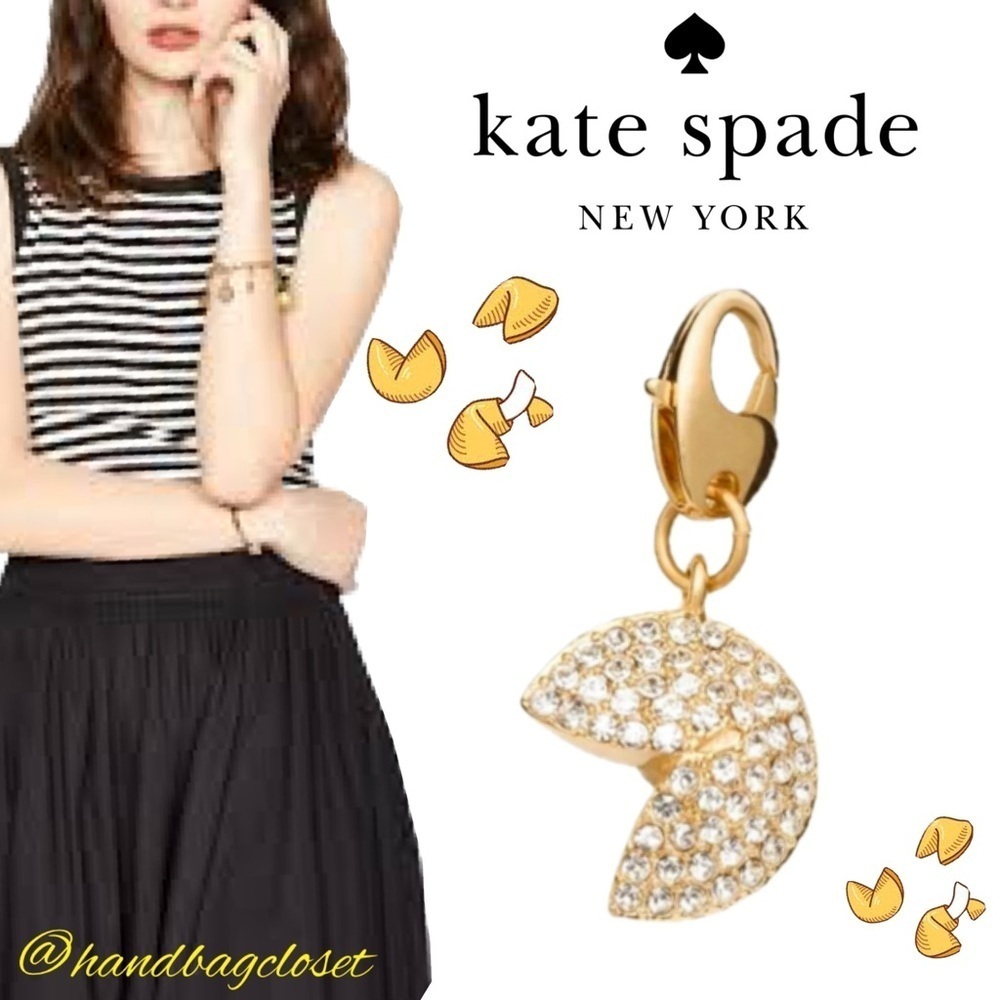 Kate Spade Fortune Cookie Charm No Bracelet TAKEOUT BAG HELLO CRUZ HOW CHARMING🥠